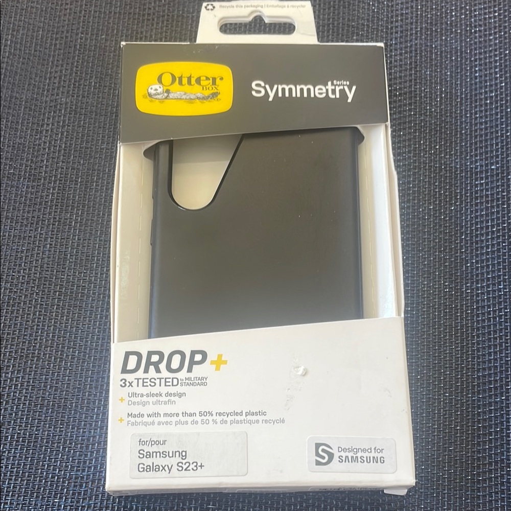 OtterBox Symmetry Black Case for Samsung Galaxy S23+